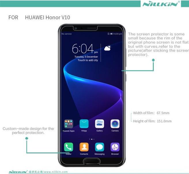 Actual product image Nillkin Matte Series (1 Piece, Honor View 10)