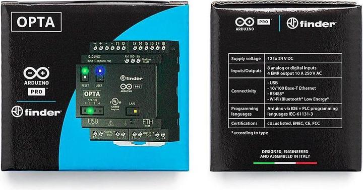 Immagine prodotto Arduino Opta Lite AFX00003 Modulo di comunicazione PLC 12 V/DC, 24 V/DC