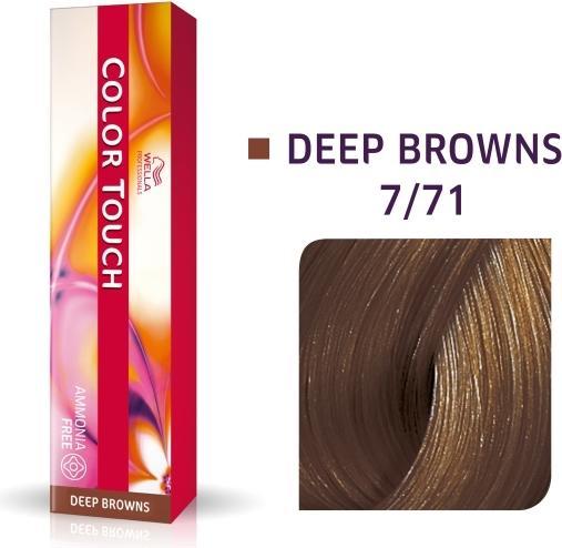 Actual product image Wella Vopsea semipermanenta Professionals Color Touch 7/71, Blond Mediu Castaniu Cenusiu, 60ml (7, 71 Medium Blonde Ash)