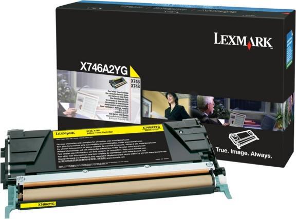 Lexmark X746, X748 7K Toner gelb Standardkapazität 7.000 Seiten 1er-Pack (Y)