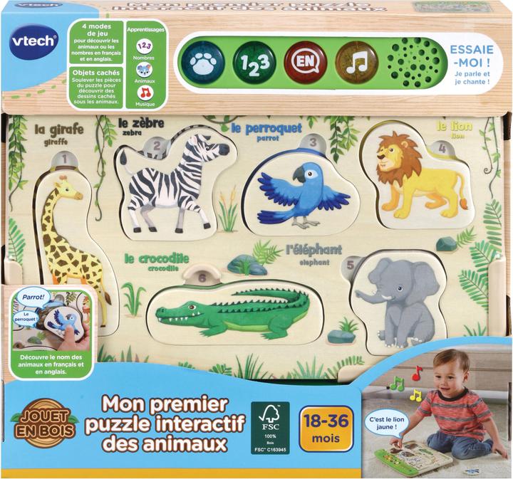 Produktbild VTech Erstes Interaktives Tierpuzzle (Französisch)