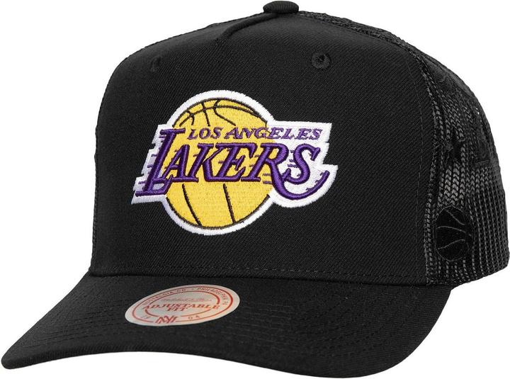 Mitchell & Ness Mesh Trucker Cap MONOGRAM Los Angeles Lakers (One Size)