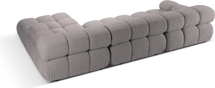 Actual product image Micadoni Velvet Modular Right Corner Sofa, "Bellis", 4 Seats, 282x155x70 Made in Europe (Corner sofa)