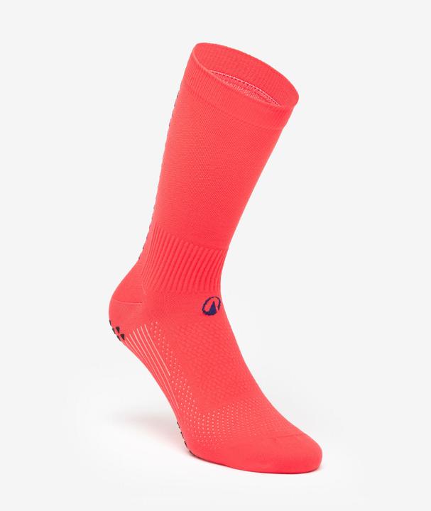 Actual product image Kipsta Fussball Stutzen halbhoch mit Socken rutschfest - VIRALTO II rosa (39, 40)
