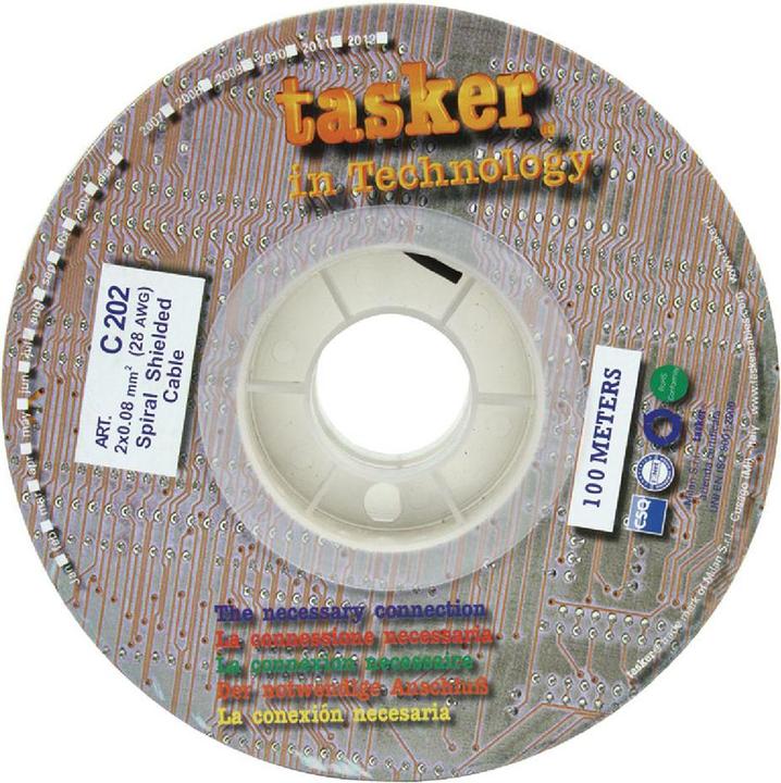 Immagine prodotto Tasker Cavo microfonico in bobina 2x 0,08 mm² 100 m nero (100 m)