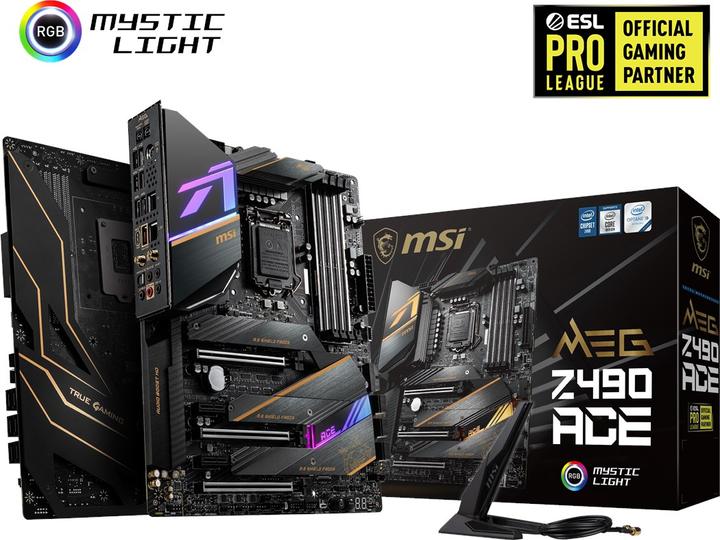 Image du produit MSI MEG Z490 ACE (LGA 1200, Intel Z490, ATX)