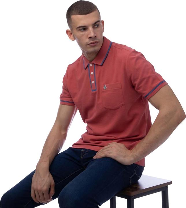 Actual product image Original Penguin Mens Earl Pique Polo Shirt (L)