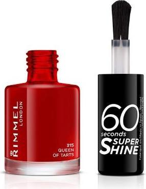 Actual product image Rimmel London 60 Seconds Super Shine (315 Queen Of Tarts, Colour paint)