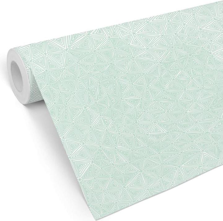 Image du produit Trenddeko Triangles abstraits - menthe (528 x 48 cm)