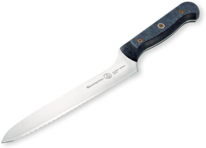 Image du produit Messermeister Couteau à pain Custom 20 cm, Gris/Noir (20 cm)