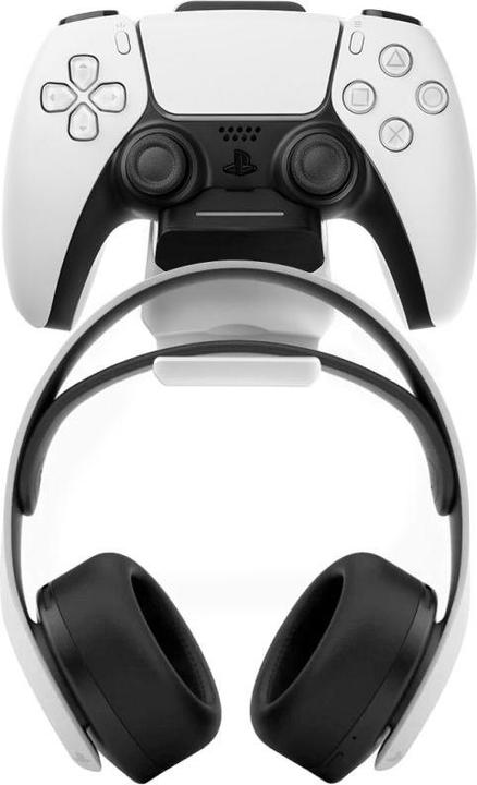Actual product image Fixed Dual Charger for PS5 controller and headphones, black and white (PS5)