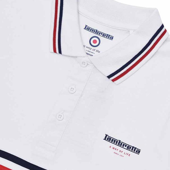 Produktbild Lambretta Classic SS24 Poloshirt Stripes (L)