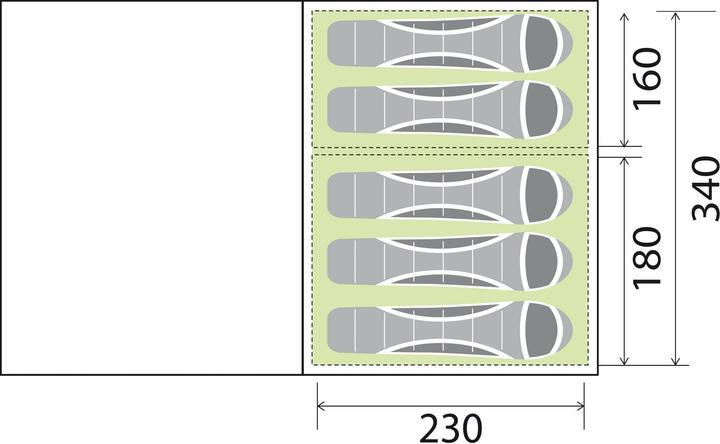 Produktbild Brunner Paraiso 5/6 (Tunnelzelt, 24.80 kg, 5 Personen)