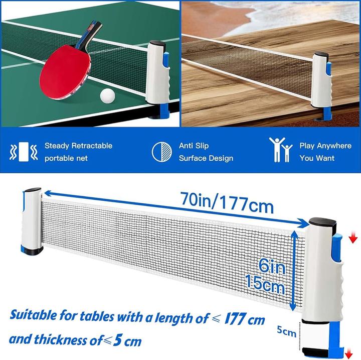 Immagine prodotto Baozun Set di racchette da ping pong con rete