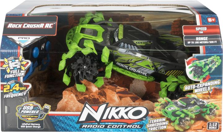 Produktbild Nikko 10211 Rock CrushR, Ferngesteuertes RC Auto, Offroad Fahrzeug bis 14 km/h, automatisch au...