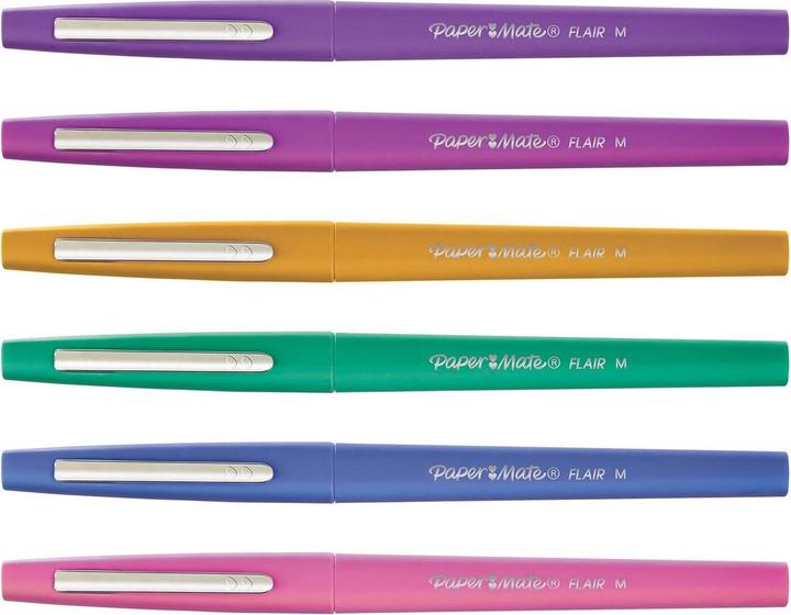Actual product image Paper Mate Fibre pen Flair (Multicoloured, 6 x)