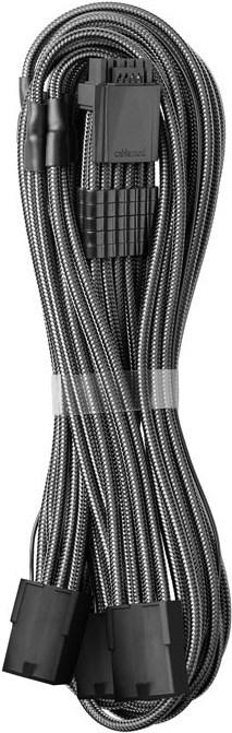 Actual product image CableMod Pro ModMesh 12VHPWR to 3x PCI-e extension - 45cm, carbon