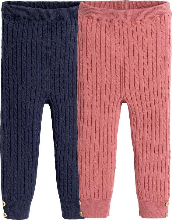 Actual product image La Redoute Collections 2-pack cable knit leggings (104)
