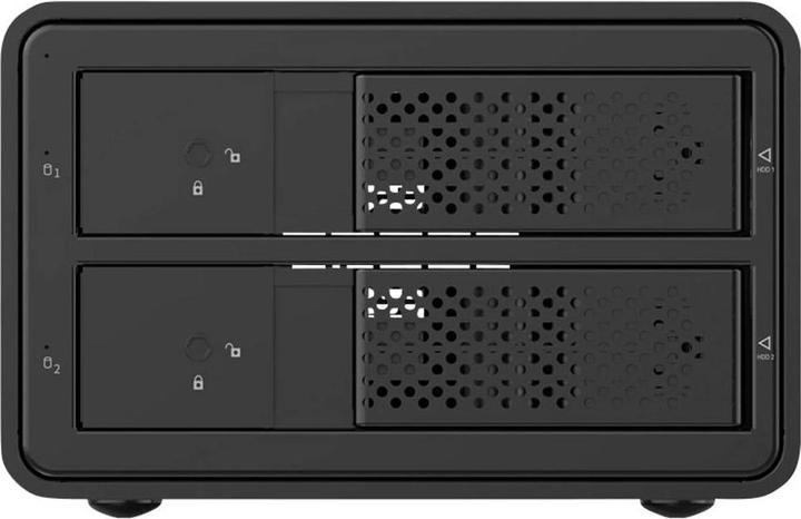 Actual product image Renkforce RF-6647596 8.9 cm (3.5 Zoll) Festplattengehäuse 2 Bay 3.5 Zoll USB-A ( (3.5")