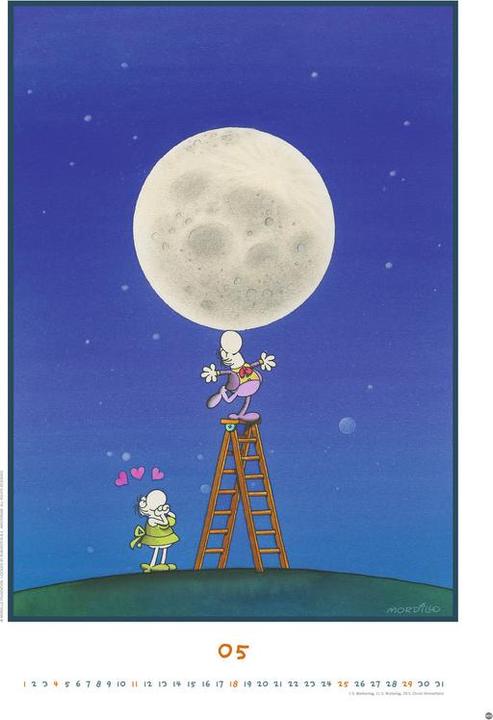 Actual product image Heye Calendrier illustré Best of Mordillo Edition (37 x 53.5 cm, Hardcover, German)