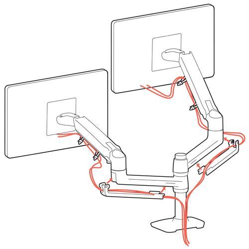 Actual product image Ergotron LX Monitor Arm mit patentierter CF-Technologie (Table, 24")