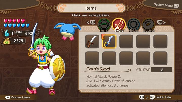Produktbild ININ Games Wonder Boy: Asha in Monster World (Switch, Switch Lite, Switch OLED, DE)