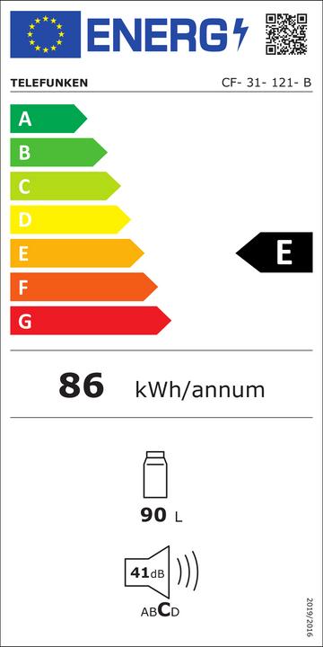 Energie-Label Telefunken CF-31-121-B (90 l)