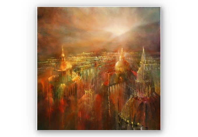 Image du produit Trenddeko Schmucker - La ville s'éveille (50 x 50 cm)