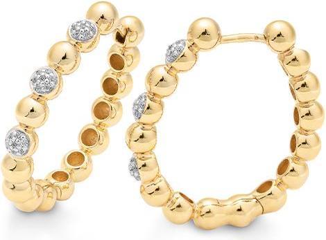 Breuning OHRSCHMUCK - BRILL. 0,21 Ct. H/si (750/18 K Gold)