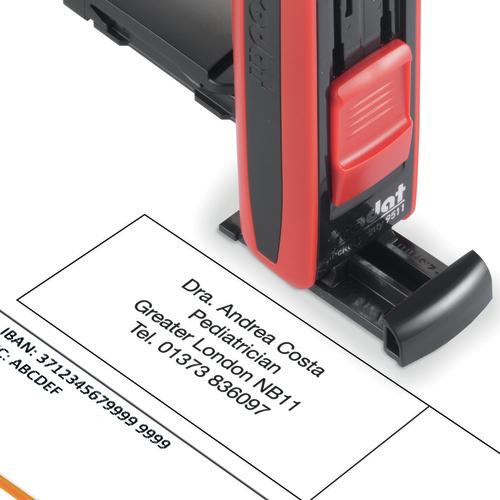 Actual product image Trodat Pocket Printy 9511 Black/Red