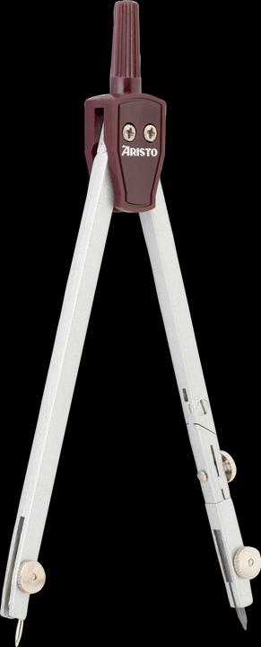 Produktbild Aristo Einsatzzirkel 1 Gelenk max. 360mm Länge: 135mm silber/bordeaux
