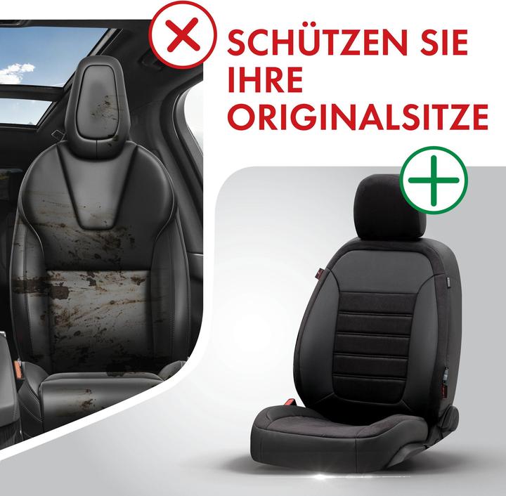 Image du produit Walser Housse de siège pour Hyundai i10 (BA, IA) 08/2013-aujourd'hui, 2 housses de siège individuelles