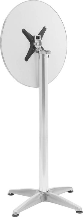 Produktbild Royal Catering 2-in-1 Bistro- und Stehtisch höhenverstellbar klappbar Edelstahl/Aluminium 60 cm