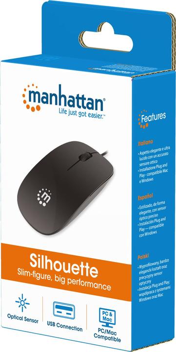 Produktbild Manhattan Optische Slim Mouse (Kabelgebunden)