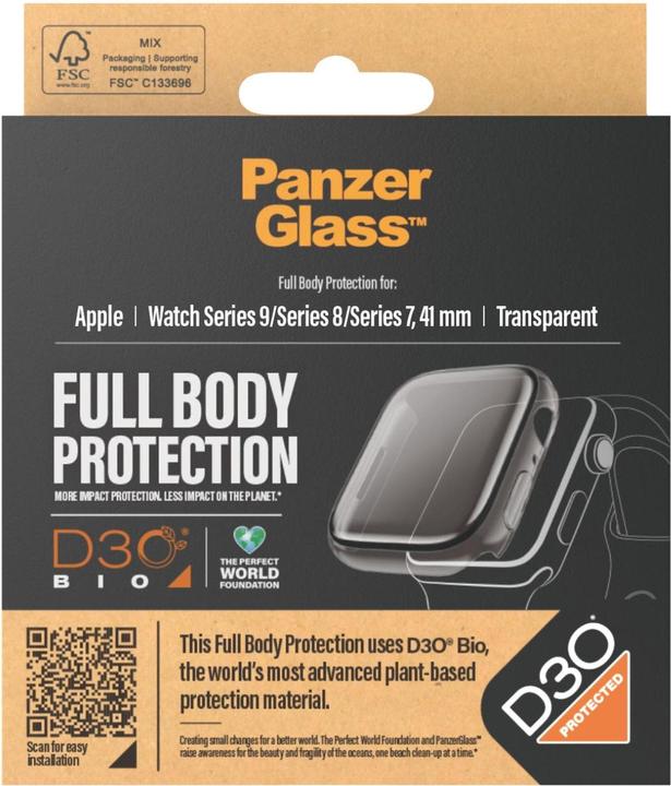 Immagine prodotto PanzerGlass Pellicola protettiva Full Body Apple Watch con D3O Serie 2023 41mm