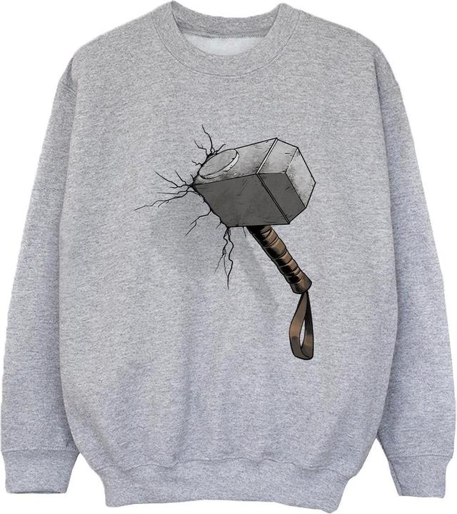 Produktbild Marvel Thor Hammer Crack Sweatshirt Jungen (140, 146)