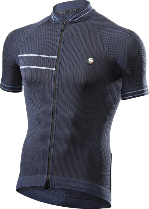 Sixs T-Shirt Clima Jersey dunkelblau-hellblau (XL)