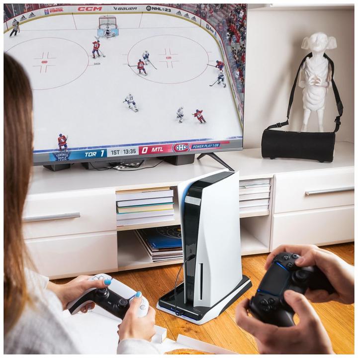 Actual product image Fixed Multifunctional Station for PS5, black and white (PS5)