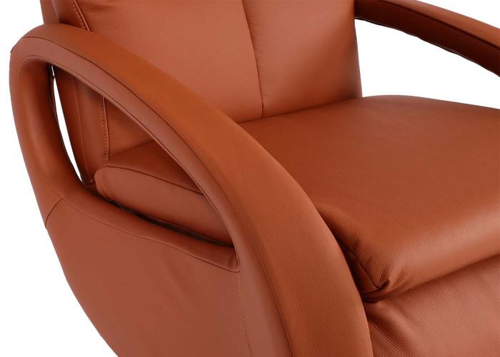 Produktbild Mendler Relaxsessel HWC-L11, Fernsehsessel TV-Sessel drehbar, Leder - terra-braun