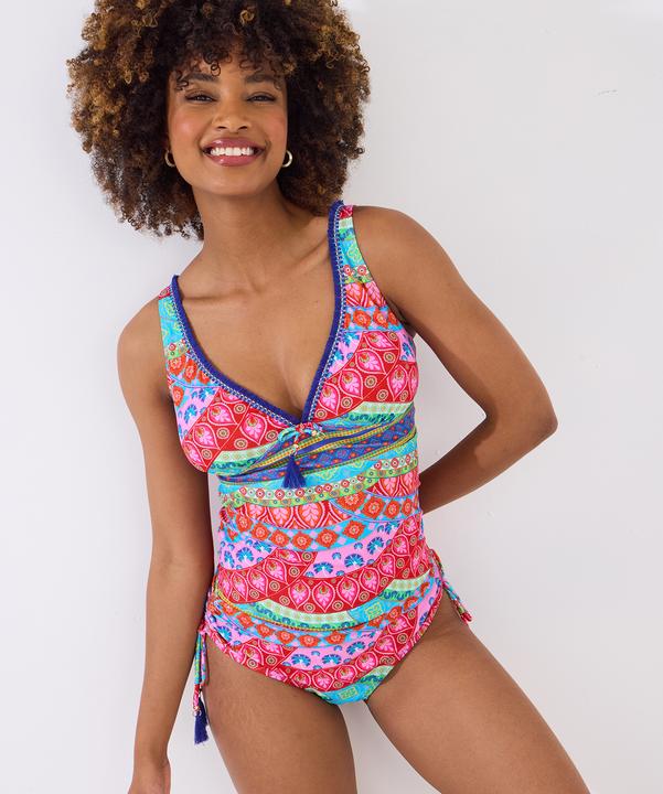 Image du produit Joe Browns Patchwork Tassel Trim Tankini Top (36)