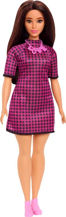 Immagine prodotto Barbie Bambola Fashionistas con abito a scacchi rosa e nero