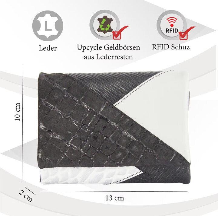 Produktbild Sunsa Damen Portemonnaie Geldbörse RFID Leder Recycelt No.3