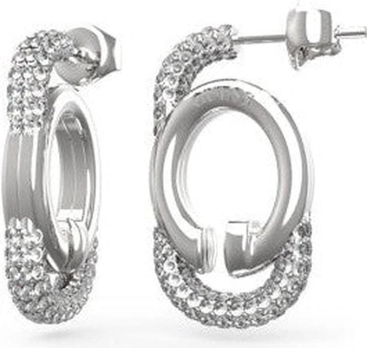 Guess 24MM G LOGO&CRYSTALS EARRINGS Ohrringe (Edelstahl)