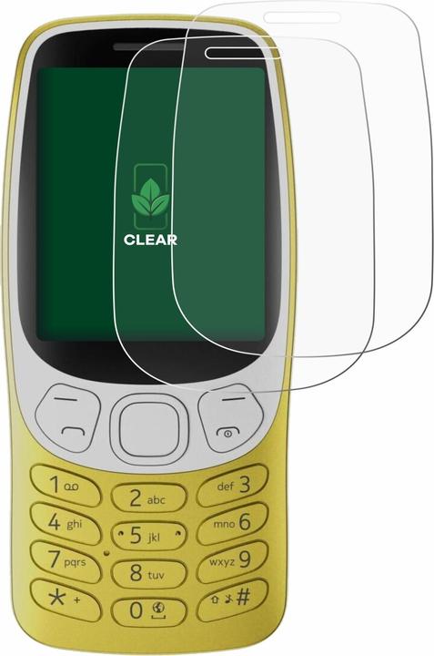 Actual product image ScreenLeaf Protective film sustainable screen protector screen protector film clear transparent (2 Piece, Nokia 3210)