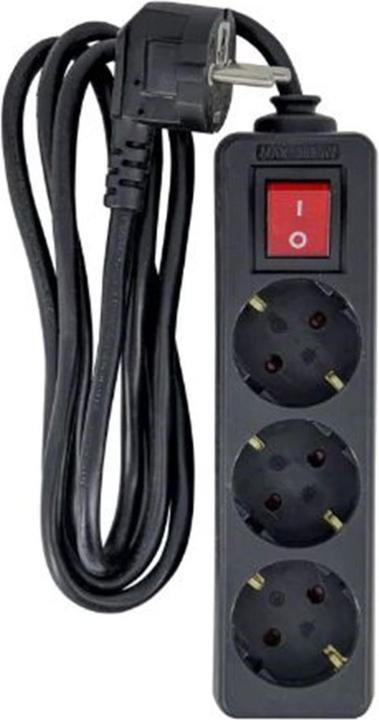 Produktbild MicroConnect 3-way Schuko Power Strip (3 x, CEE 7/3, 5 m)