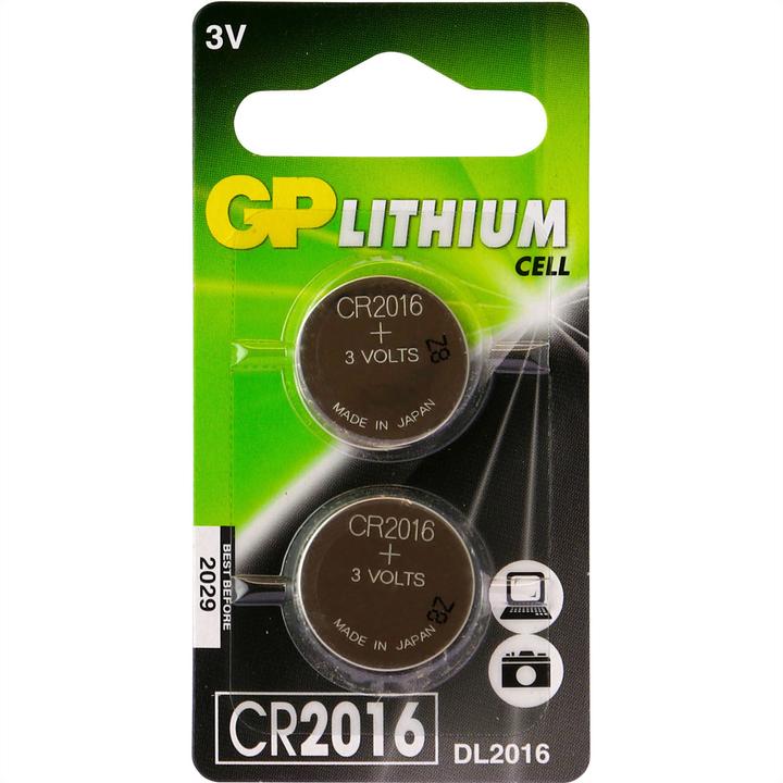 Produktbild GP Batteries Knopfzellen (2 Stk., CR2016, 90 mAh)