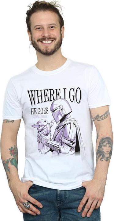 Produktbild Star Wars The Mandalorian Where I Go TShirt (S)