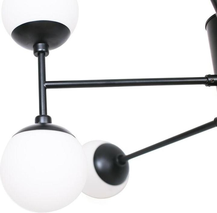 Produktbild DKD Home Decor Deckenlampe Kristall Schwarz (76.2 x 76.2 x 40.64 cm)