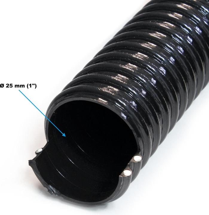 Immagine prodotto Wiltec Tubo di mandata da 5 m Tubo a spirale Tubo di aspirazione da 25 mm (1")