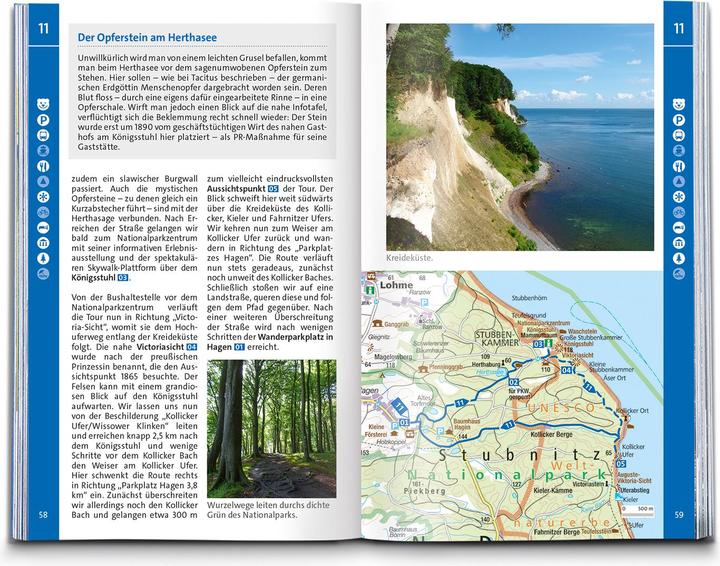 Produktbild Wanderführer Rügen, mit Hiddensee und Fischland-Darss-Zingst, 55 Touren mit